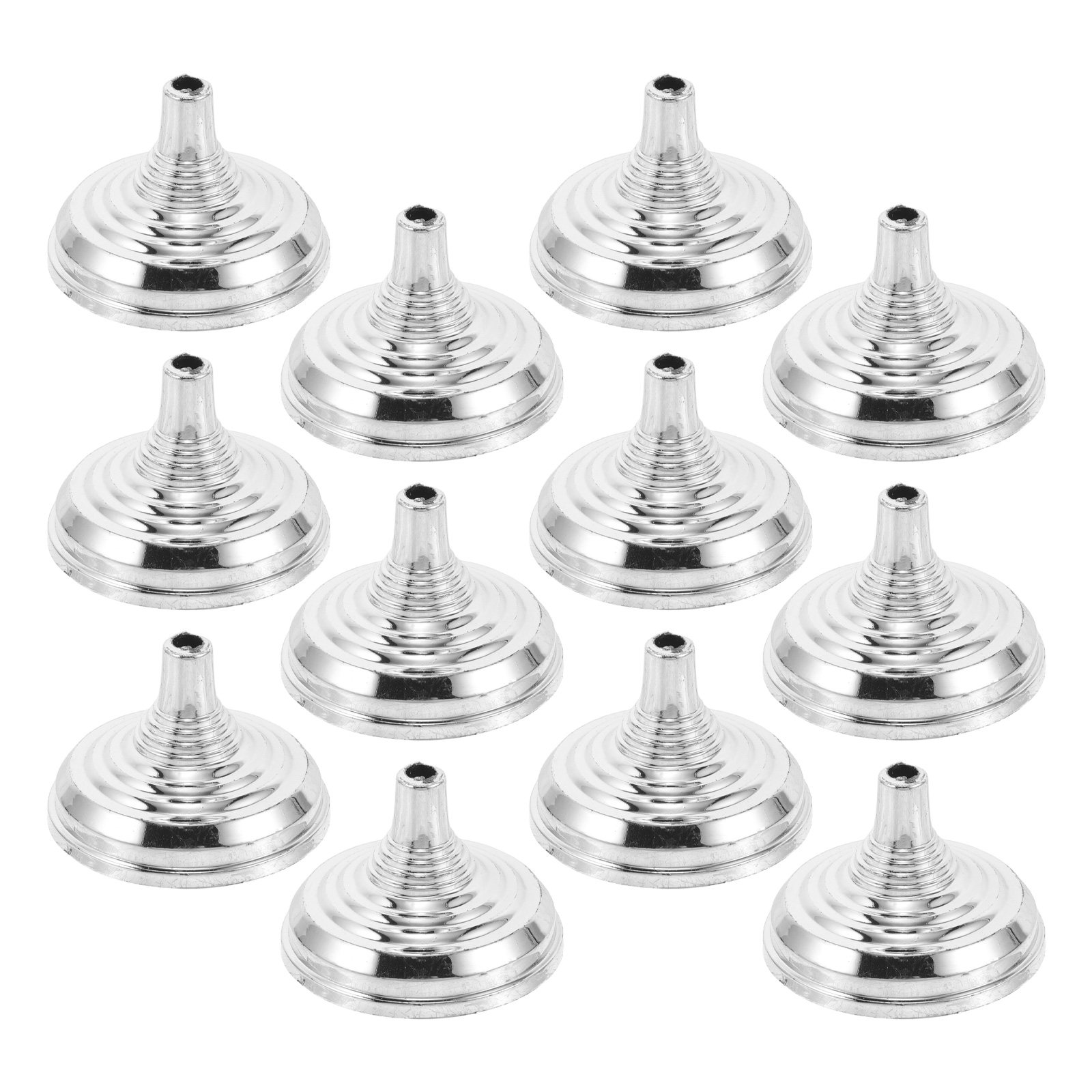 Office Furniture Brands - 12 stuks zilveren mini-bureauvlagstandaardbasis compacte stabiele