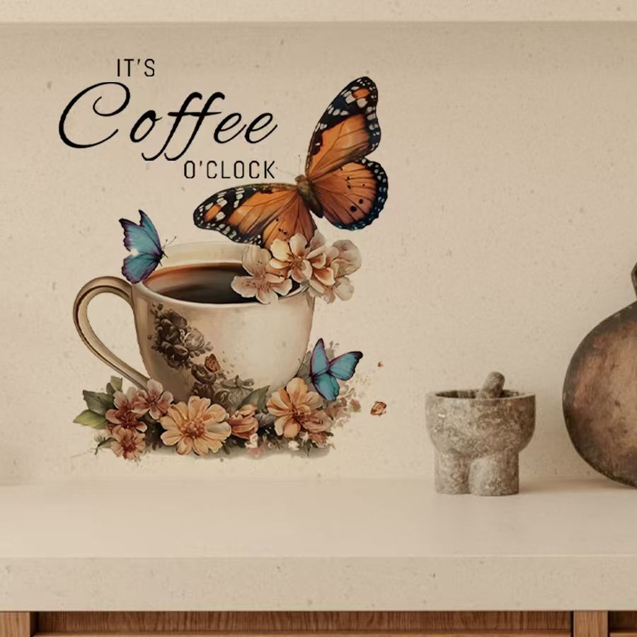 Office Furniture For Sale - IT's Coffee O'Clock Creatieve PVC-stickers voor