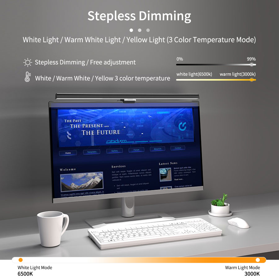 50cm LED Monitor Lichtbalk Sch - Office Furniture Brands recensie en prijs