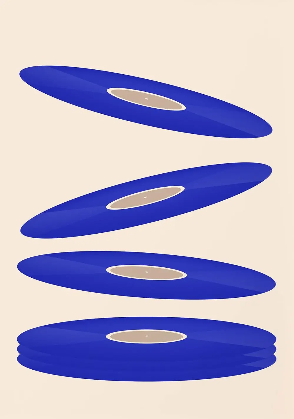 Mid Century Vinyl Record Canva - Office Furniture For Sale recensie en prijs