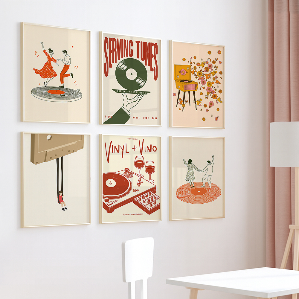 1pc Vintage Muziek Canvas Post - Office Furniture For Sale recensie en prijs